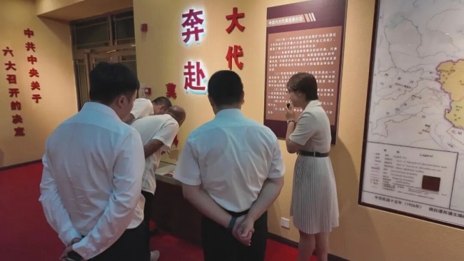 初心如磐使命在肩｜六大展馆映红心